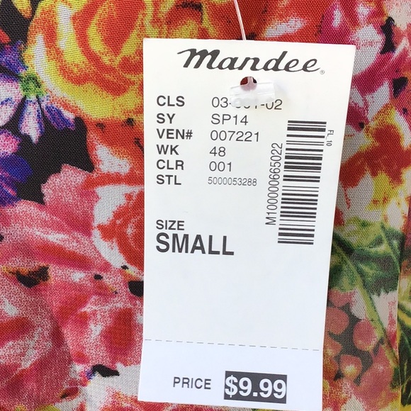 Mandee Bright Floral Crop Top - Picture 6 of 7